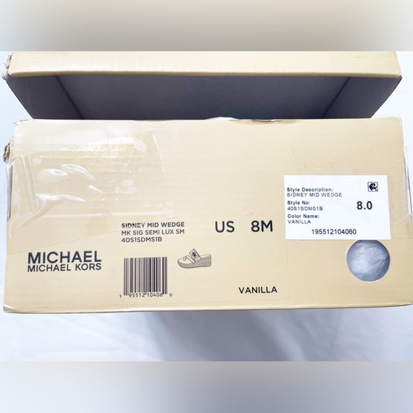 Women Michael Kors Sidney Mid Wedge Slip On Sandal - Picture 10 of 11